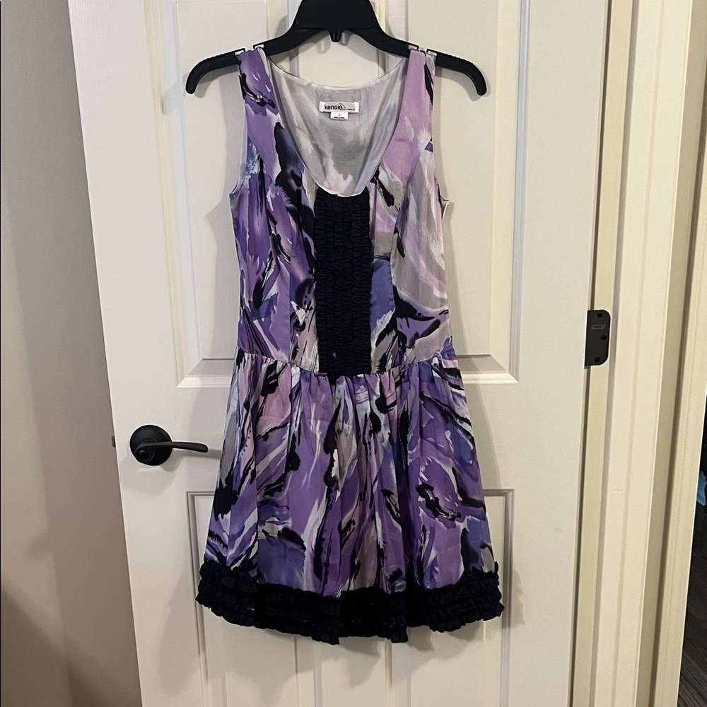 Purple and Black Kensie Dress